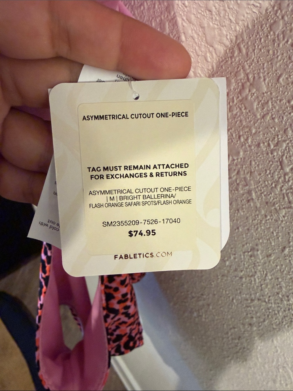 Fabletics NWT Asymmetrical Cutout Shaping One-Piece Swimsuit - Picture 2 of 7
